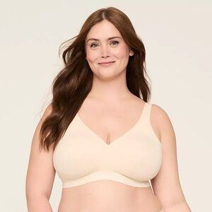 Cacique Cotton Unlined No-Wire Bra 46DDD